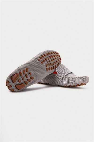 Mubiano Summer Kadın Triko Gri Babet & Loafer -MSTB2020-GR
