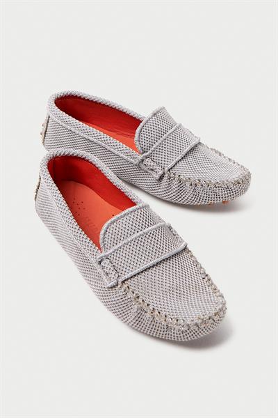 Mubiano Summer Kadın Triko Gri Babet & Loafer -MSTB2020-GR