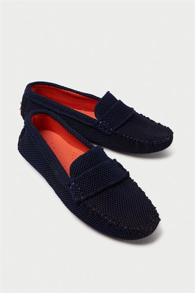 Mubiano Summer Kadın Triko Lacivert Babet & Loafer -MSTB2020-LCV