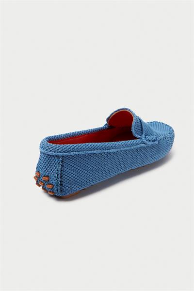 Mubiano Summer Kadın Triko Mavi Babet & Loafer -MSTB2020-M