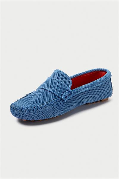 Mubiano Summer Kadın Triko Mavi Babet & Loafer -MSTB2020-M