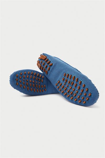 Mubiano Summer Kadın Triko Mavi Babet & Loafer -MSTB2020-M