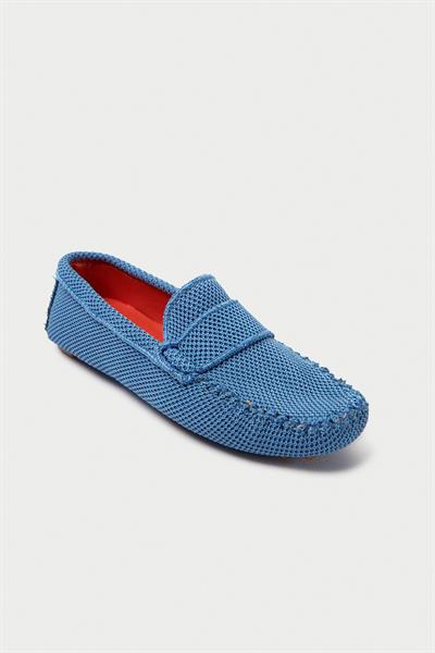 Mubiano Summer Kadın Triko Mavi Babet & Loafer -MSTB2020-M