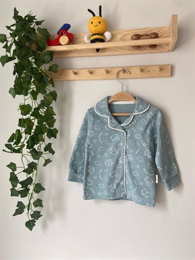 ERKEK ÇOCUK PİJAMA- KUZU DESENLİ MAVİ