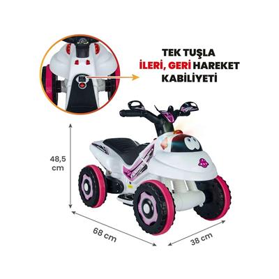 Karınca Atv 6 Volt Beyaz Prenses
