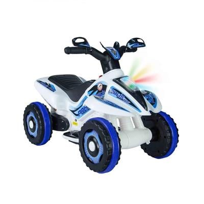 Safari 6 Volt Beyaz Polis Atv