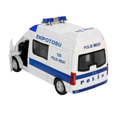 Birlik Işıklı Metal Çek Bırak Polis Otosu