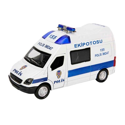 Birlik Işıklı Metal Çek Bırak Polis Otosu