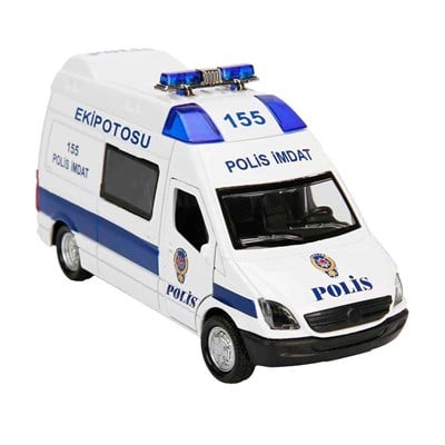 Birlik Işıklı Metal Çek Bırak Polis Otosu
