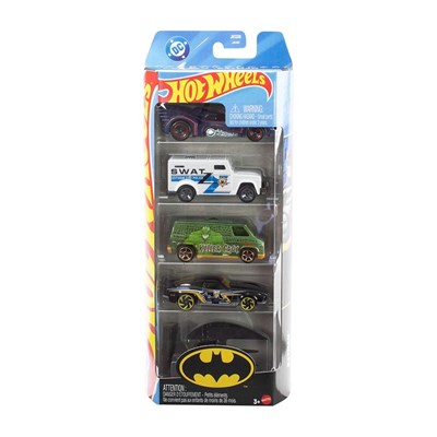 Hot Wheels 5li Batman Araba Seti
