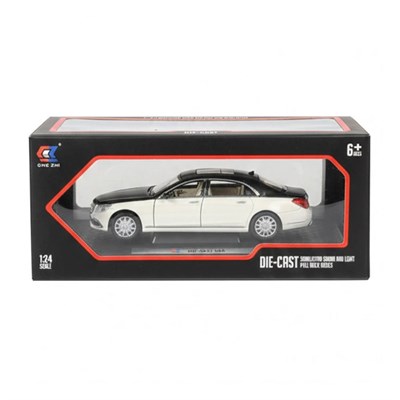 Pasifik 1:24 Sesli Işıklı Metal Araba Mercedes S600