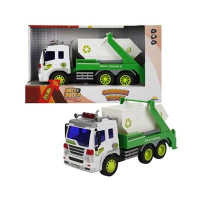 Sunman 1:16 Maxx Wheels Sesli ve Işıklı Geri Dönüşüm Kamyonları