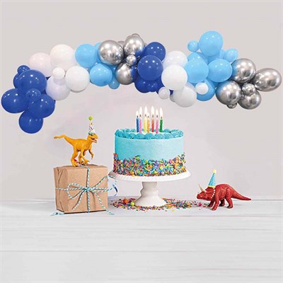 Balon Evi Erkek Asorti Balon Dekorasyon Seti 70li