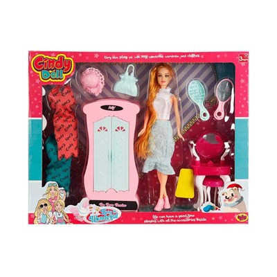 Oydaş Cindy Doll Dolaplı Makyaj Masalı Bebek