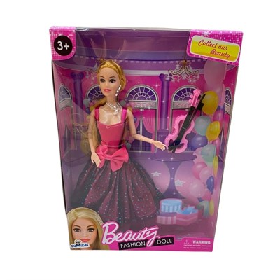 Samatlı Oyuncak Aksesuarlı Büyük Boy Bebek