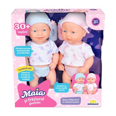 Sunman Sesli Maia Bebek ve İkiz Kardeşi