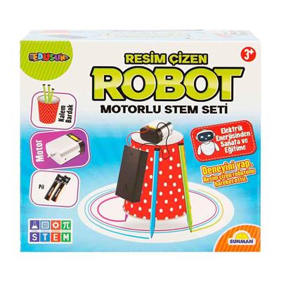 Sunman Resim Çizen Robot Motorlu Stem Seti