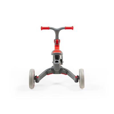 Baby2Go Kırmızı Go Bike Ebeveyn Kontrollü İtmeli 3 Teker Katlanır Bisiklet