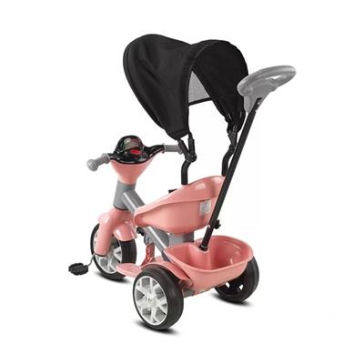 Ümit Babyhope Bobo Speed Tenteli Pembe Gri 3 Teker İtmeli Bisiklet