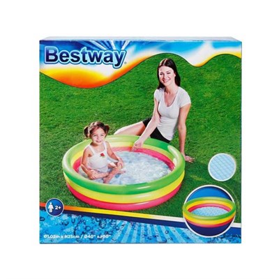 Bestway 102x25 Cm Üç Bölmeli Şişme Havuz