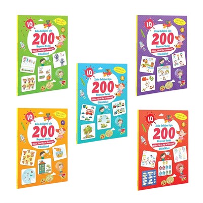 Dikkat Atölyesi IQ Zeka Gelişimi için 200 Heyecan Verici 5li Etkinlik Seti