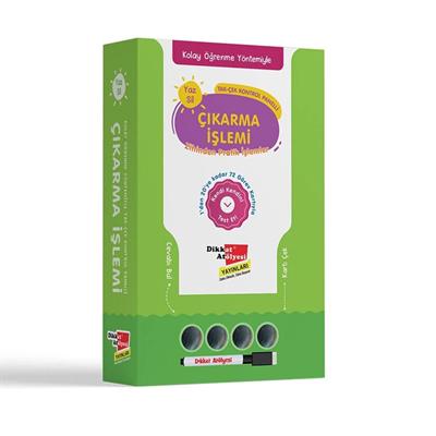 Dikkat Atölyesi Kolay Öğrenme Yöntemiyle Yaz Sil Çıkarma İşlemi