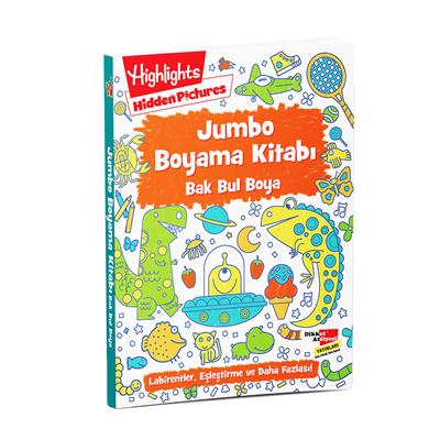 Dikkat Atölyesi Jumbo Boyama Kitabı Bak Bul Boya