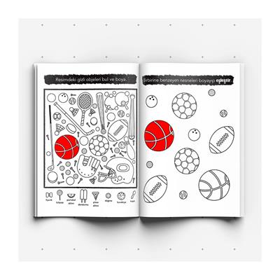 Dikkat Atölyesi Jumbo Boyama Kitabı Bak Bul Boya