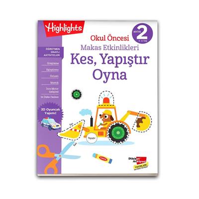 Dikkat Atölyesi Kes Yapıştır Makas Etkinlikleri 4lü Set