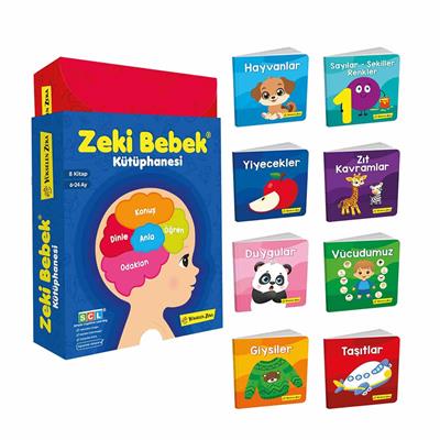 6-24 Ay Zeki Bebek Kütüphanesi 8li Kitap Seti