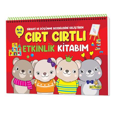Cırt Cırtlı Dikkat Geliştiren Etkinlik Kitabım 4-6 Yaş