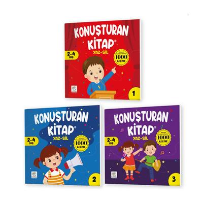 Konuşturan Kitap Yaz Sil 1000 Kelime 2-4 Yaş
