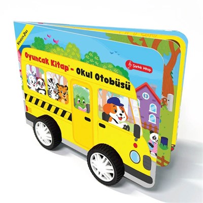 Oyuncak Kitap Okul Otobüsü Gerçek Tekerlekli