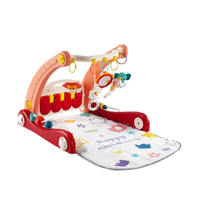 Baby 2 Go 2si 1 Arada Kırmızı Piyanolu İlk Arabam ve Oyun Halısı