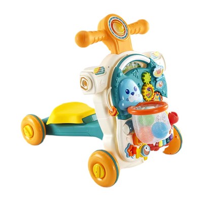 Baby 2 Go 4ü 1 Arada Mavi Aktivite Masası İlk Arabam Scooter Sesli Pilli