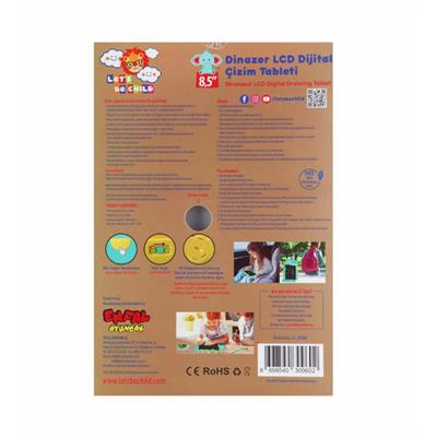 Lets Be Childs Dinozor Çizim Tableti 8.5 İnç