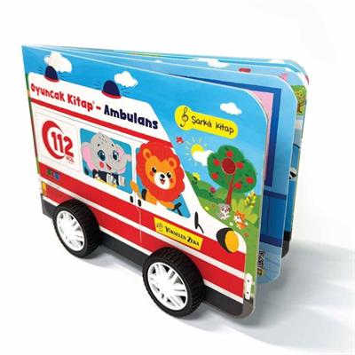 Oyuncak Kitap Ambulans Gerçek Tekerlekli