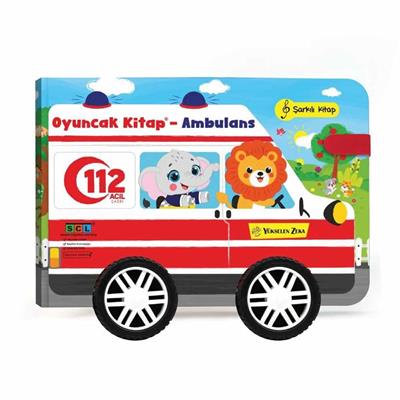 Oyuncak Kitap Ambulans Gerçek Tekerlekli
