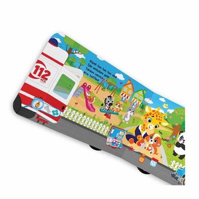 Oyuncak Kitap Ambulans Gerçek Tekerlekli