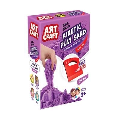 Dede Aksesuarlı Mor Kinetik Oyun Kumu 500 Gr