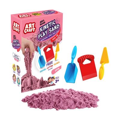 Dede Aksesuarlı Pembe Kinetik Oyun Kumu 1000 Gr