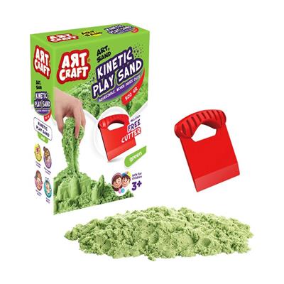 Dede Aksesuarlı Yeşil Kinetik Oyun Kumu 500 Gr