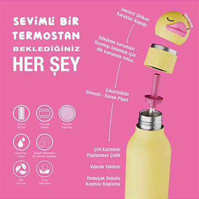 Asobu Bestie Ördek Figürlü Termos