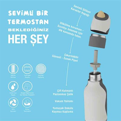 Asobu Bestie Penguen Figürlü Termos