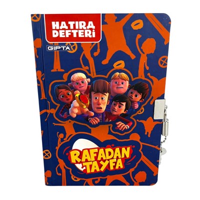 Rafadan Tayfa Kilitli Hatıra Defteri 96 Yaprak