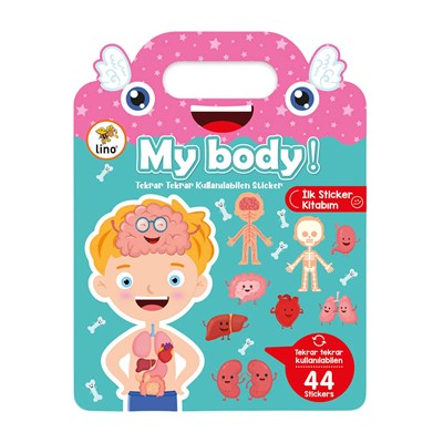 Lino Tekrar Tekrar Kullanılabilen İlk Sticker Kitabım My Body