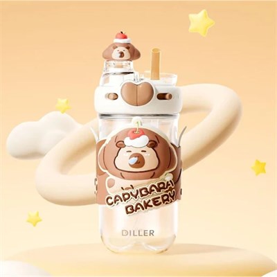 Vagonlife 580 Ml Capybara Desenli Su Matarası