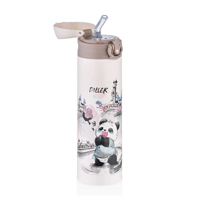 Vagonlife 480 Ml Panda Desenli Paslanmaz Çelik Termos