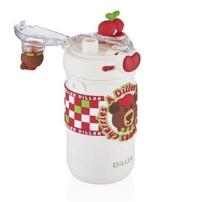 Vagonlife 520 Ml Ayıcık Desenli Paslanmaz Çelik Termos