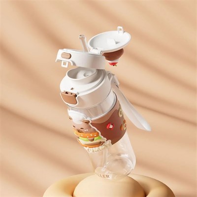 Vagonlife 600 Ml Boyun Askılı Pipetli Su Matarası